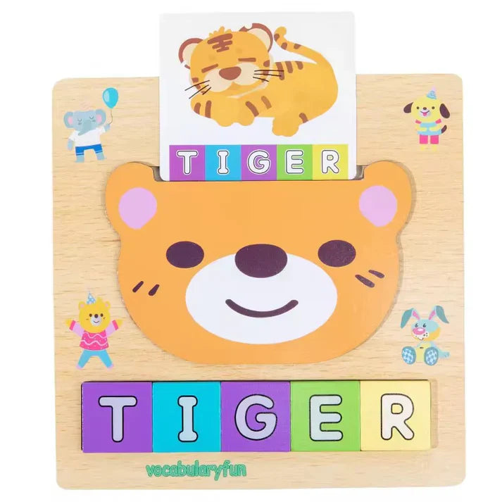 Wooden Alphabet Spelling Puzzle – Fun Learning Toy for Kids