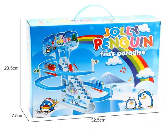 Penguin Electric Ladder Toy with Music and Lights – Climbing Track Fun for Kids