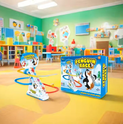 Penguin Electric Ladder Toy with Music and Lights – Climbing Track Fun for Kids