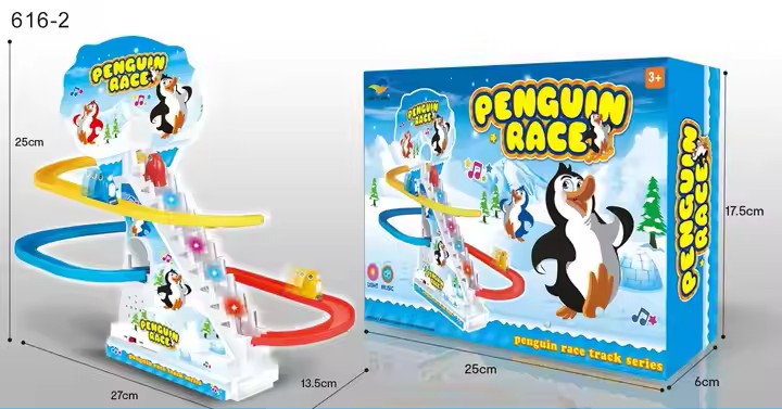 Penguin Electric Ladder Toy with Music and Lights – Climbing Track Fun for Kids