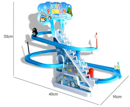 Penguin Electric Ladder Toy with Music and Lights – Climbing Track Fun for Kids
