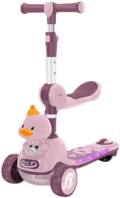 Adjustable height 3 Wheel Scooter with LED lights for Kids