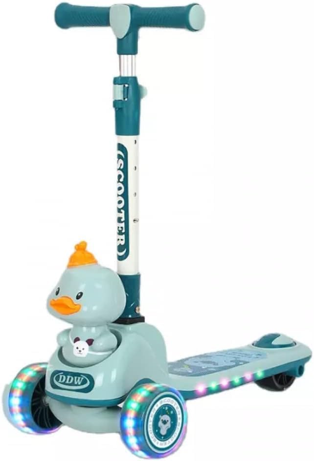 Adjustable height 3 Wheel Scooter with LED lights for Kids