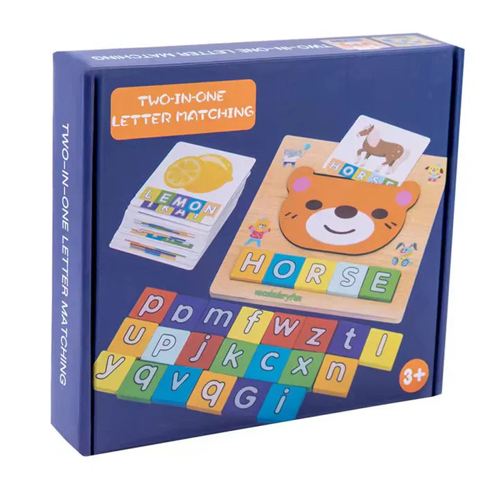 Wooden Alphabet Spelling Puzzle – Fun Learning Toy for Kids