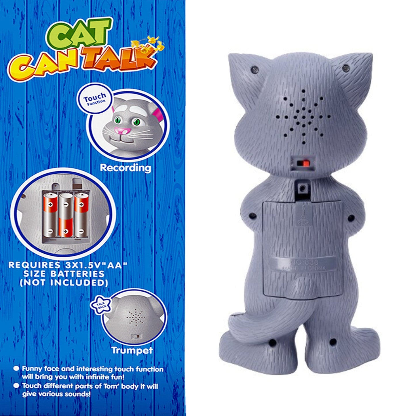 Talking Tom Toy – Repeats What You Say | Interactive Cat for Kids