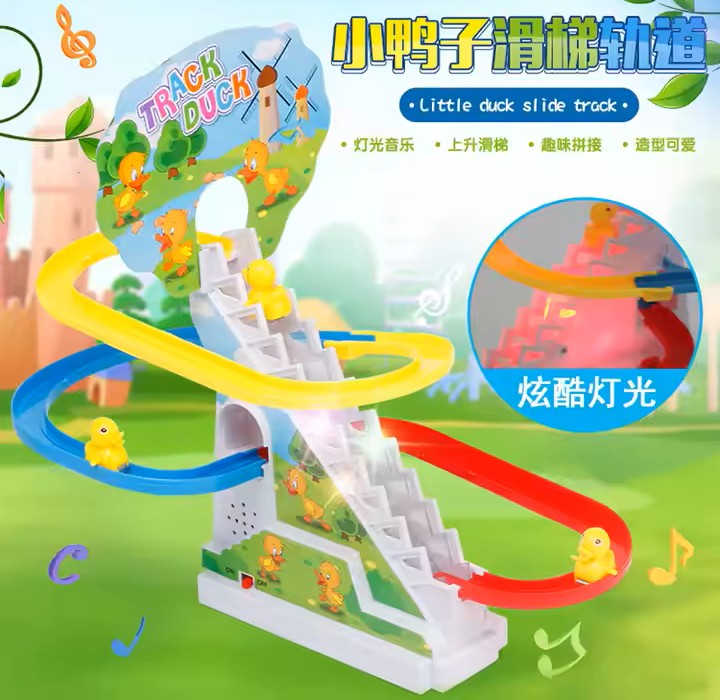 Penguin Electric Ladder Toy with Music and Lights – Climbing Track Fun for Kids