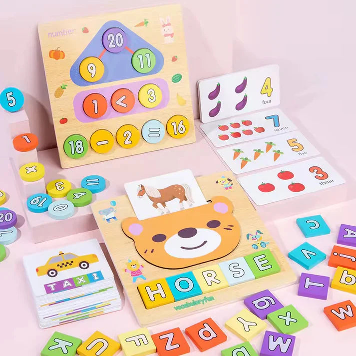Wooden Alphabet Spelling Puzzle – Fun Learning Toy for Kids