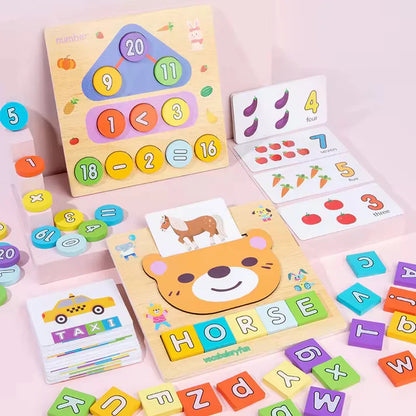 Wooden Alphabet Spelling Puzzle – Fun Learning Toy for Kids