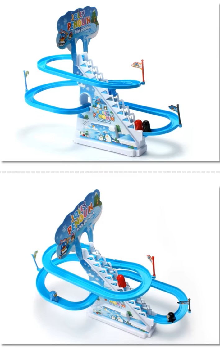 Penguin Electric Ladder Toy with Music and Lights – Climbing Track Fun for Kids