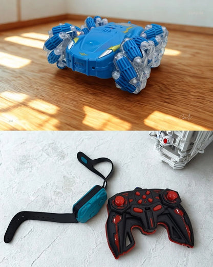 Double-Sided Stunt Car with Watch and Remote Control – 360° Spins, Flips & Gesture Control