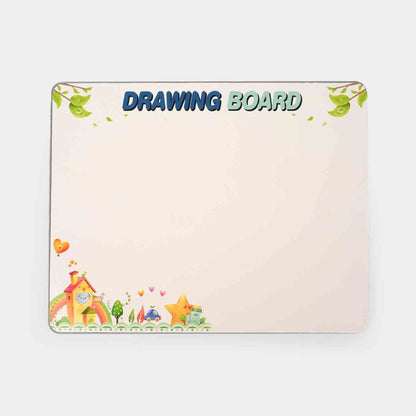 Alphabet & Number Puzzle Board With Drawing Surface