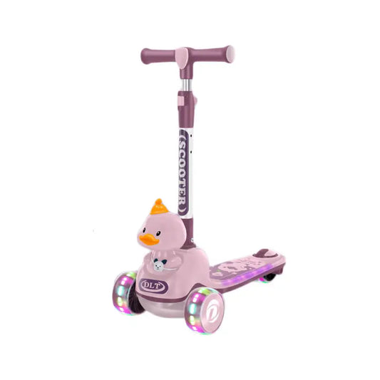 Adjustable height 3 Wheel Scooter with LED lights for Kids