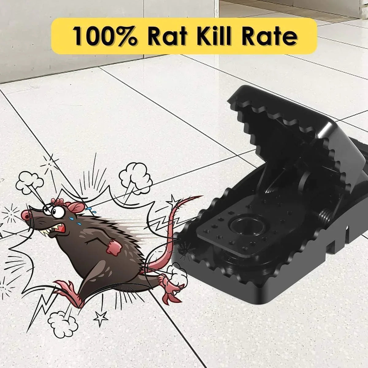 Pack of 2 Universal Mouse Catchers – Reusable Indoor Rat Traps for Home Use
