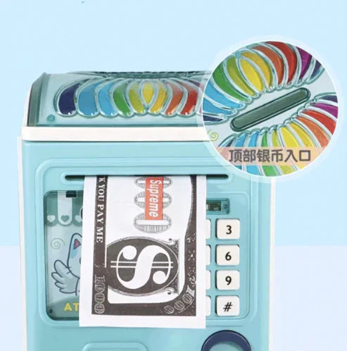 Kids’ ATM Money Saving Bank – Educational Toy with Password & Lights