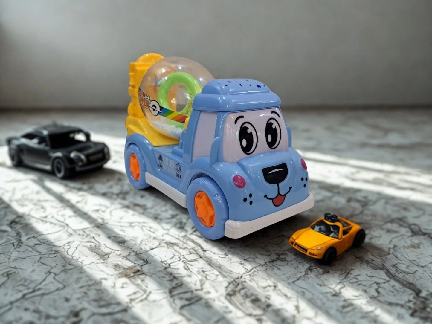 Engineering Vehicle Toy with Stage Lighting & Music – Interactive Construction Fun for Kids