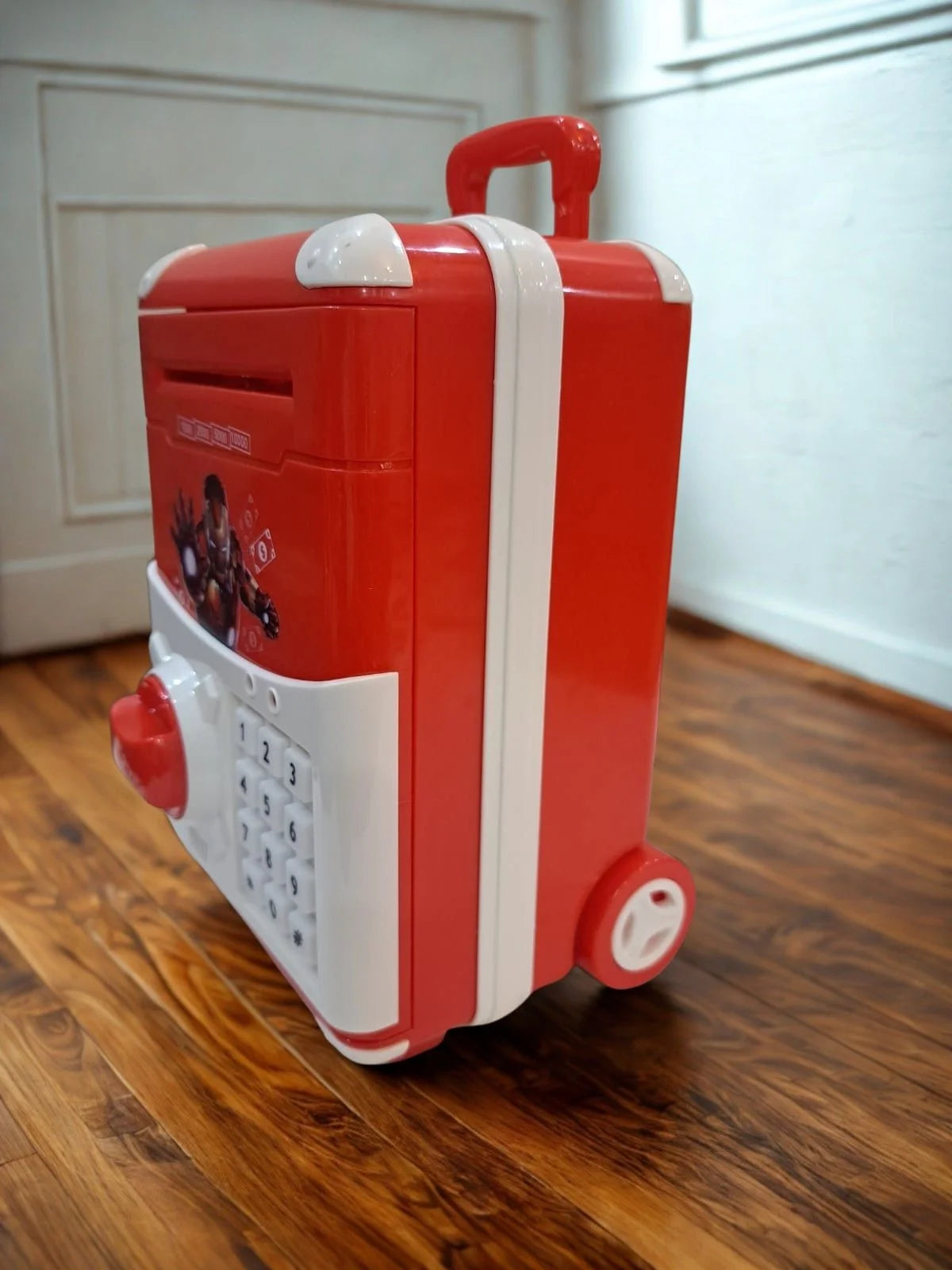 Iron Man ATM Money Box with Password Lock – Secure Saving for Kids