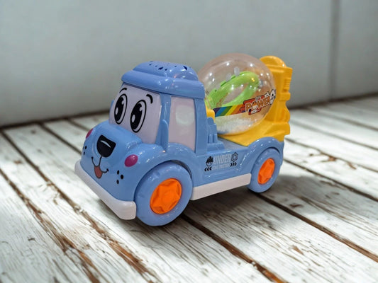 Engineering Vehicle Toy with Stage Lighting & Music – Interactive Construction Fun for Kids