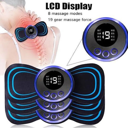 EMS Butterfly Massage Pad – Portable Electric Muscle Stimulator for Pain Relief & Toning
