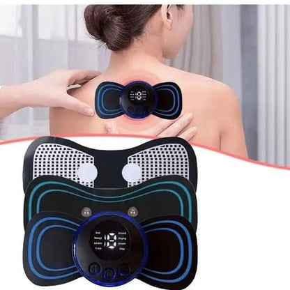EMS Butterfly Massage Pad – Portable Electric Muscle Stimulator for Pain Relief & Toning