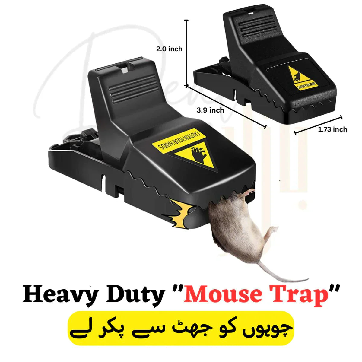 Pack of 2 Universal Mouse Catchers – Reusable Indoor Rat Traps for Home Use