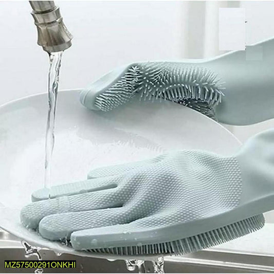 High-Grade Dish Washing Rubber Gloves – Durable, Non-Slip, Waterproof Cleaning Gloves