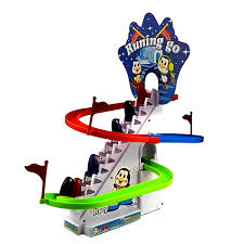 Exciting Penguin Race Track Set with Flashing Lights and Music – Fun Climbing Toy for Kids