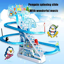 Exciting Penguin Race Track Set with Flashing Lights and Music – Fun Climbing Toy for Kids