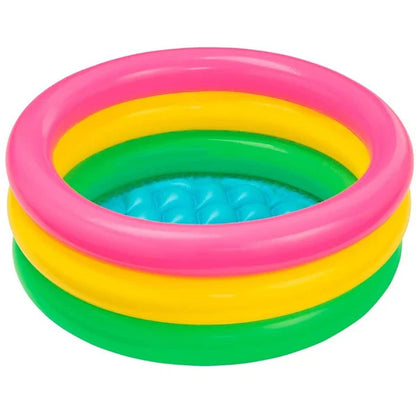 Inflatable Kiddie Pool – 24" Diameter with 8.5" Wall Height | PVC Splash Pool for Toddlers