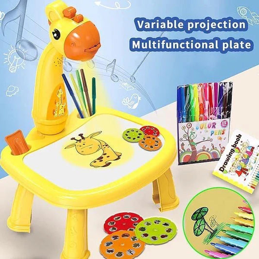 Large Giraffe Drawing Projector Table for Kids – Fun & Creative Art Projection Set