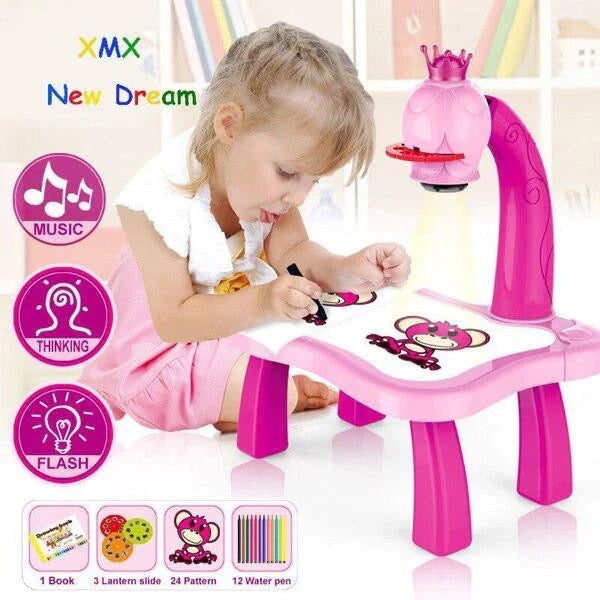 Large Giraffe Drawing Projector Table for Kids – Fun & Creative Art Projection Set