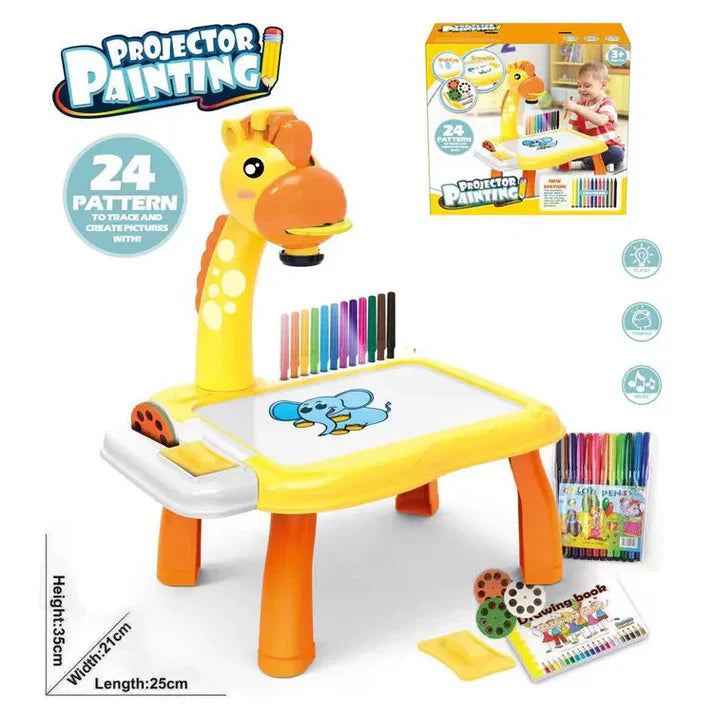 Large Giraffe Drawing Projector Table for Kids – Fun & Creative Art Projection Set